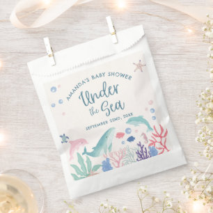 Sachets En Papier Watecolor Ocean Under the Sea Baby shower