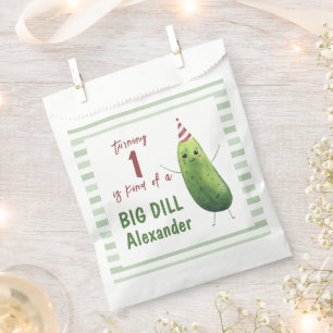 Sachets En Papier Watercolor Concomber Big Dill fête d'anniversaire