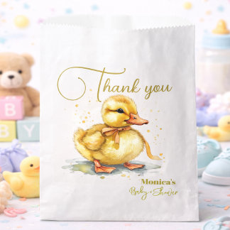 Sachets En Papier Watercolor Duckling Splash Gender Neutral