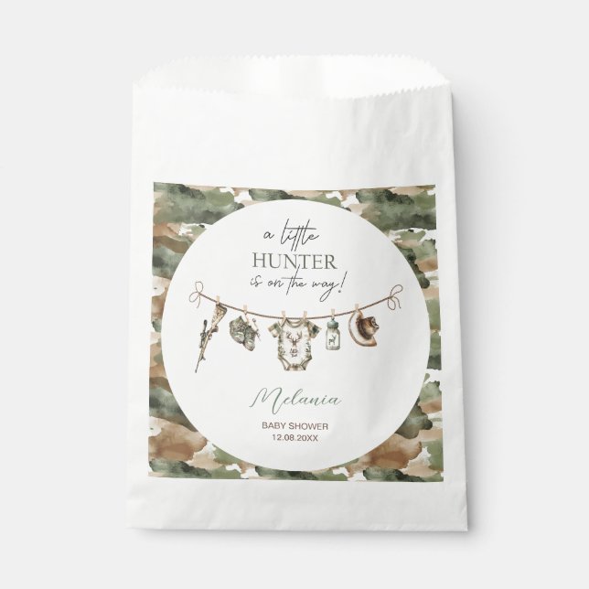 Sachets En Papier    Watercolor Little Hunter  baby shower (Devant)