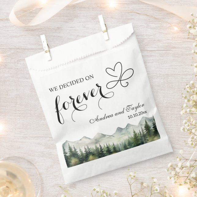 Sachets En Papier We decided on Forever Elegant Wedding (Coupé)