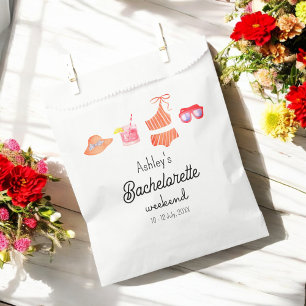 Sachets En Papier Week-end de célibataire à la plage Fête au bord de