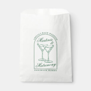 Sachets En Papier Week-end de célibataire Martinis & Matrimony