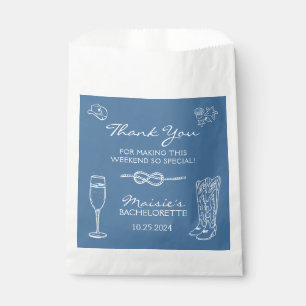 Sachets En Papier Week-end de fête de bachelorette de cowgirl côtièr