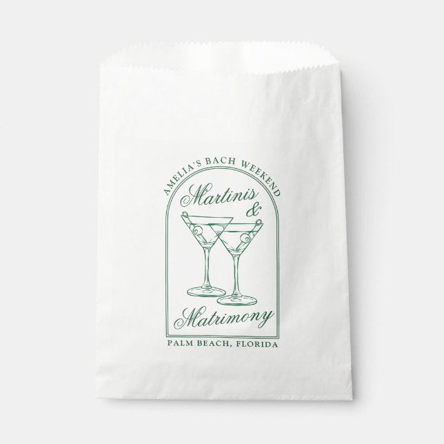 Sachets En Papier Week-end de maris et mariage (Devant)
