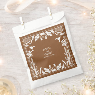 Sachets En Papier Western Country Cowboy Rustique Mariage