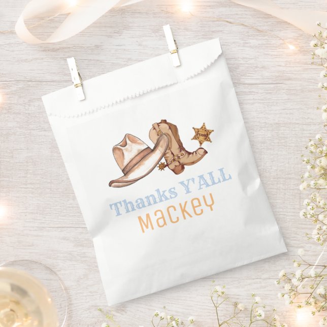 Sachets En Papier Western Premier Rodéo Anniversaire Plaque papier (Coupé)