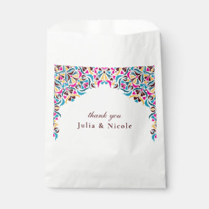 Sachets En Papier Whimsical Luxury ivoire Floral Style Mariage front
