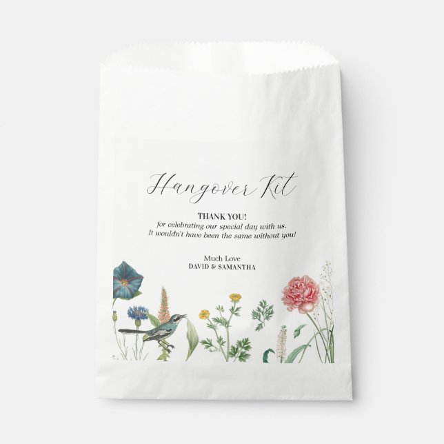 Sachets En Papier Whimsical Secret Garden Fleurs sauvages (Devant)