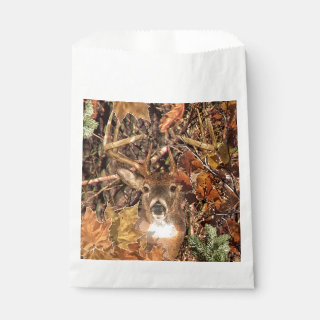 Sachets En Papier White Tail Deer Head Fall Energy Spiré sur un (Devant)