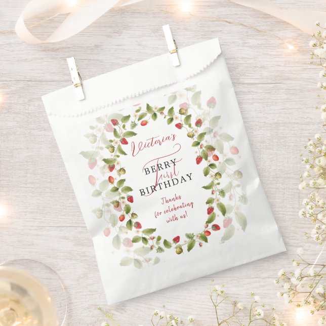 SACHETS EN PAPIER WILD STRAWBERRY SWEET BABY BIRTHDAY (Coupé)