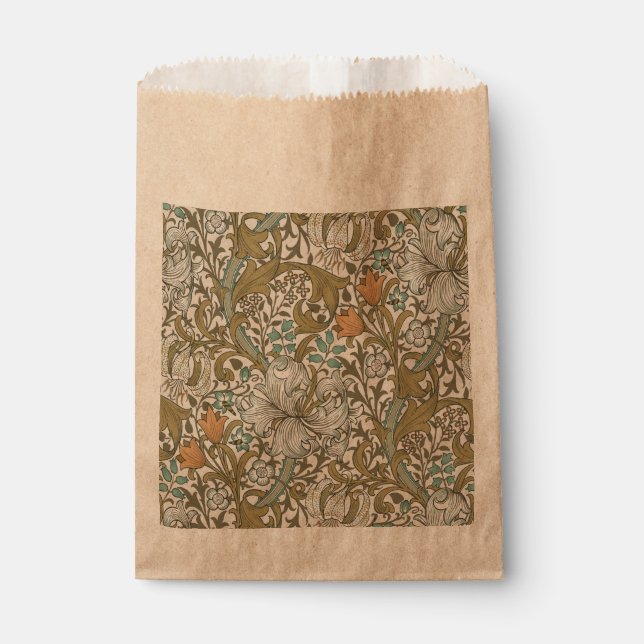 Sachets En Papier William Morris Golden Lily Blue Gold Classic (Devant)