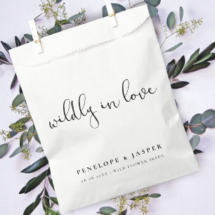 Sachets En Papier Willy in Love Fleur sauvage Seeds Mariage Ecru