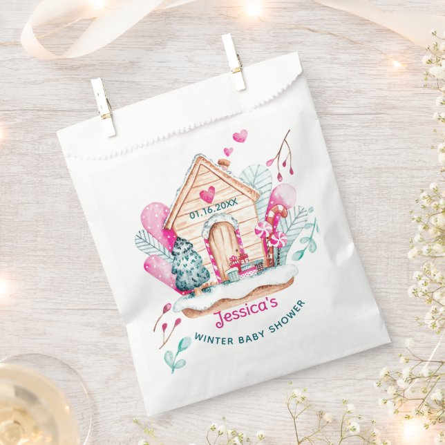 Sachets En Papier Winter Wonderland Baby Shower (Coupé)