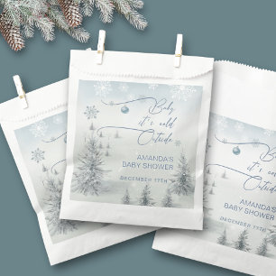 Sachets En Papier Winter Wonderland Son Froid Hors Baby shower Garço