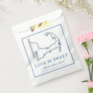 Sachets En Papier Wychmere Beach Club Cape Cod Carte Mariage