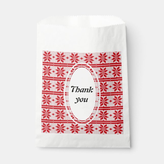 Sachets En Papier Xmas knitting seamless (Devant)