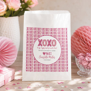 Sachets En Papier XOXO Câlins et Bisous Saint-Valentin 1er Anniversa