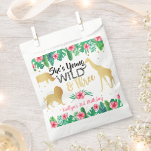 Sachets En Papier Young Wild & Three Girls Troisième fête d'annivers
