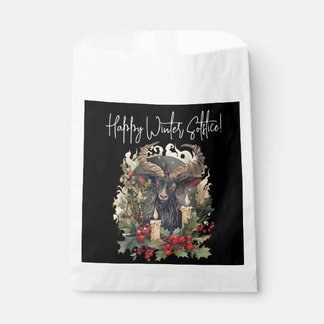 Sachets En Papier Yule de chèvre classique (Devant)