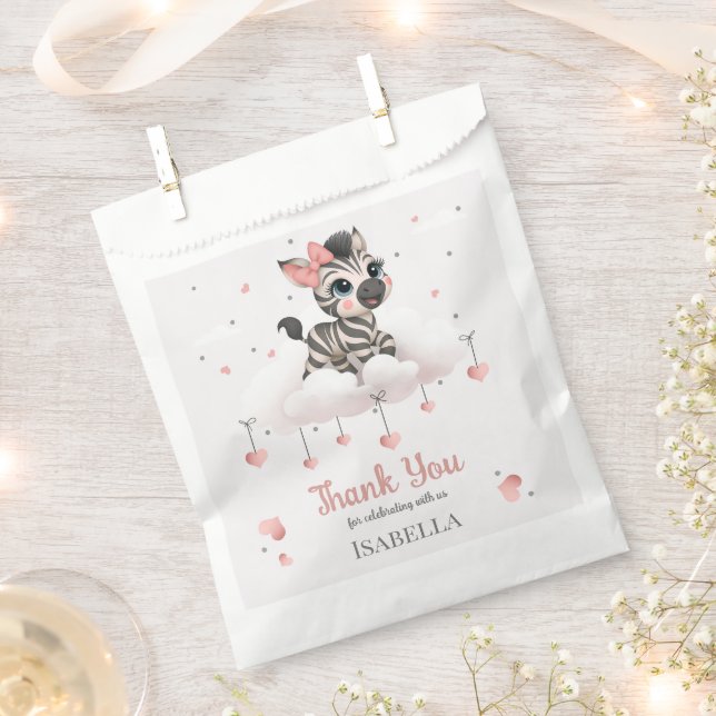 Sachets En Papier Zèbre adorable  (Coupé)