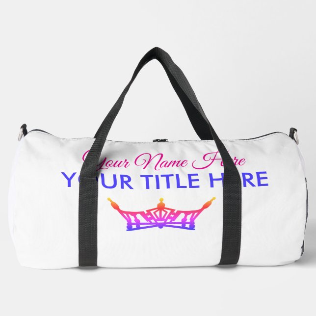 Sacoche Duffel pour votre princesse ou reine de sp (Recto)