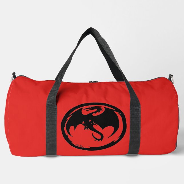 Sacoche rouge Dragon noir (Recto)