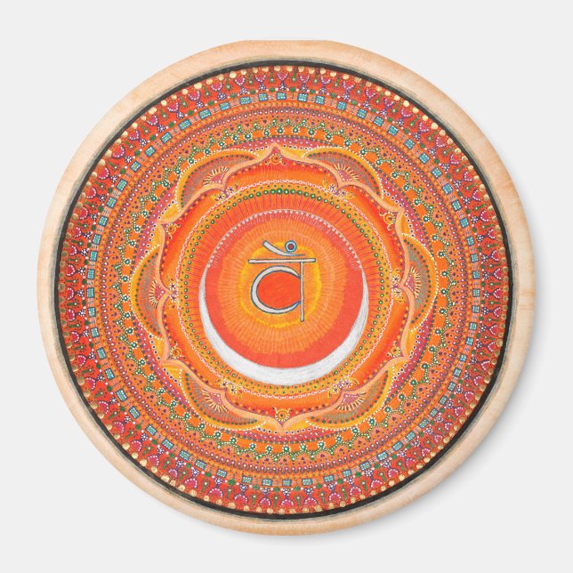 Sacral Chakra Mandala Magnet (Devant)