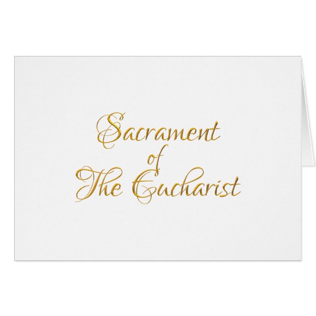 Sacrament de The Eucharist Golden 3D (Devant horizontal)