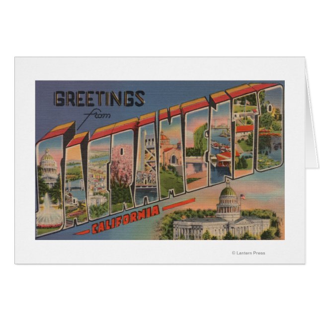 Sacramento, CalifornieScènes de grandes lettres (Devant horizontal)