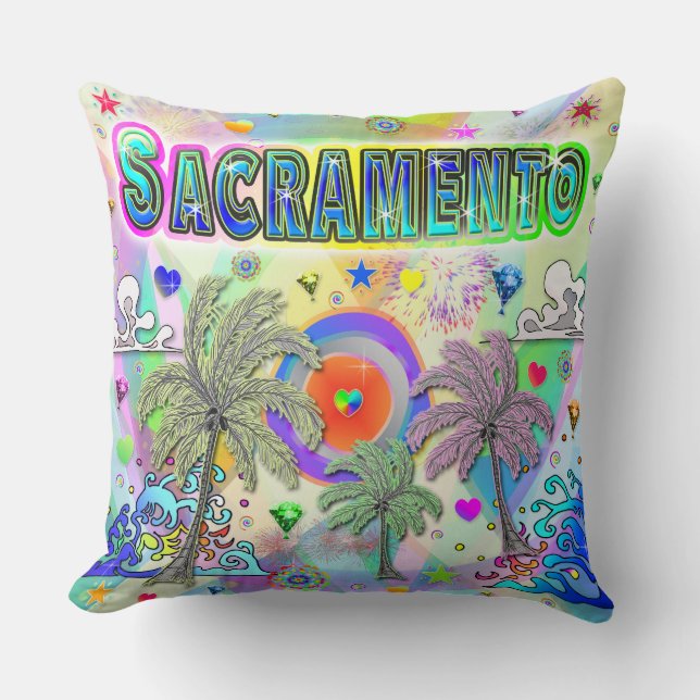 Sacramento Deep Dream Coussin (Recto)