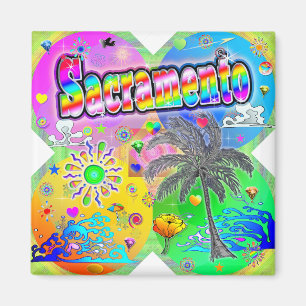 Sacramento Quadro Seasons Magnet