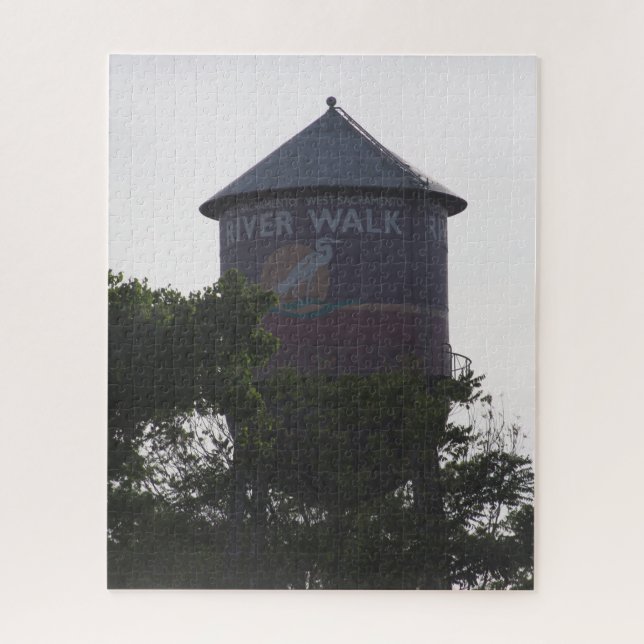 Sacramento River Walk Water Tower Jigsaw Puzzle (Vertical)
