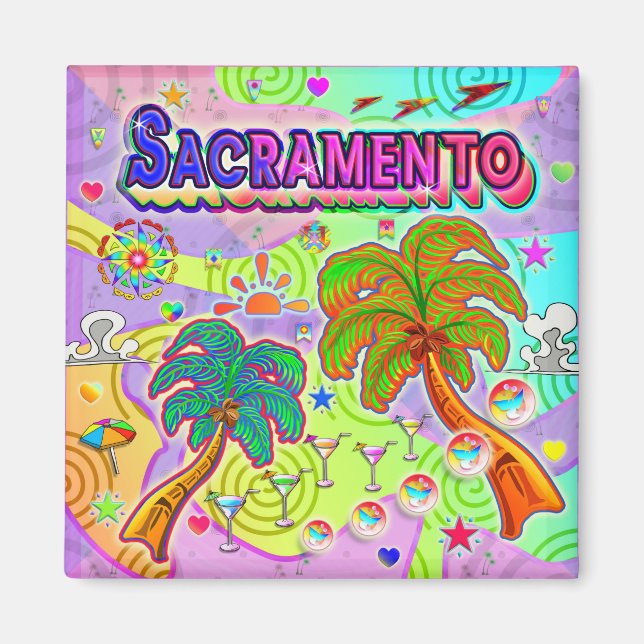 Sacramento Vacation Target Magnet (Devant)