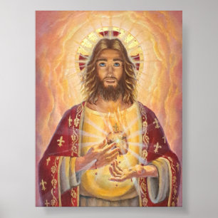 Sacré Coeur de Jésus, Art, Poster
