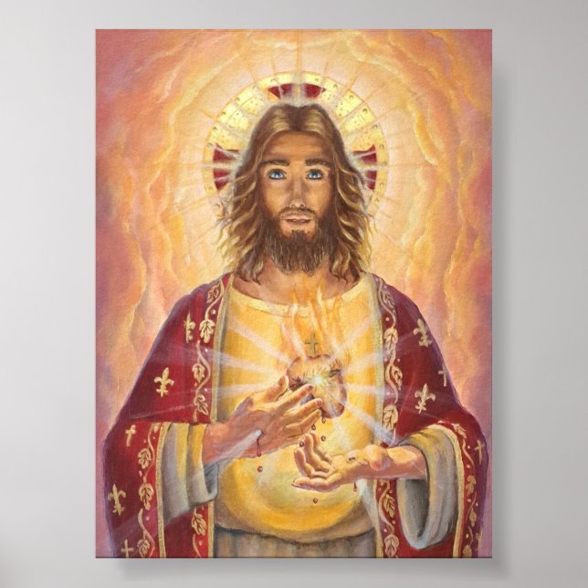 Sacré Coeur de Jésus, Art, Poster (Devant)