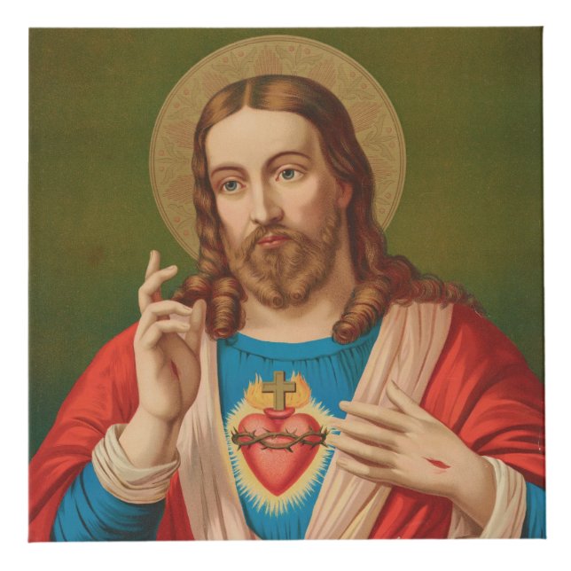 Sacré Coeur de Jésus Cube de prière (Haut)