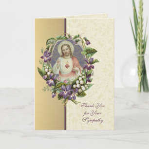 Sacré-Cœur Jésus Catholique Condoléances Merci