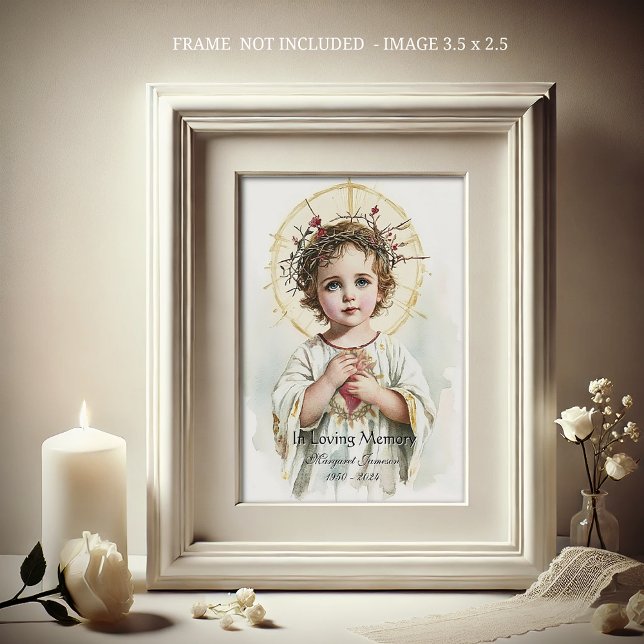 Sacré Coeur Jésus catholique Funérailles Carte Sai (Créateur téléchargé)