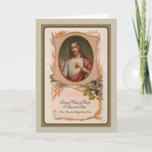 Sacré Coeur Jésus Condolence catholique Merci