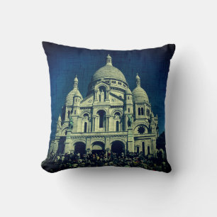 Sacré-Cœur Montmartre Toile Paris Coussin Jetable