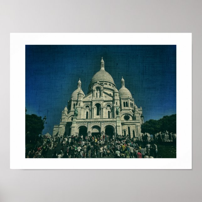 Sacré-Coeur Montmartre toile Paris Poster (Devant)