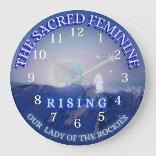 Sacré Féminin en Éveil - Horloge Murale Mère Marie