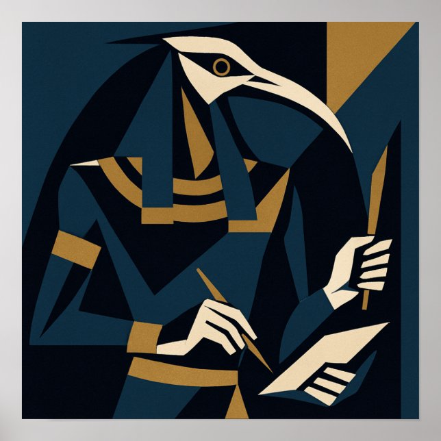 Sacré Thot Divine Sagesse Dieu Poster (Devant)