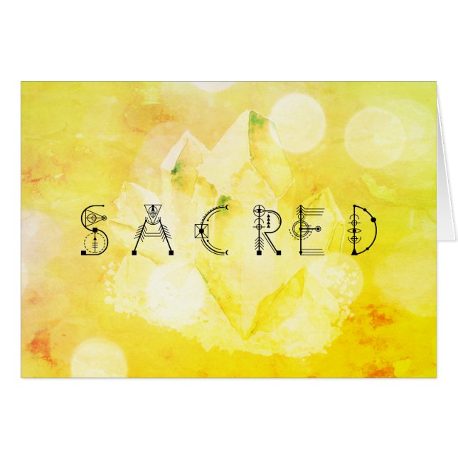 *~* SACRED Bright Yellow Gold Green (Devant horizontal)
