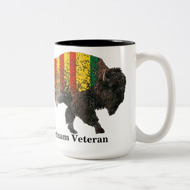 Sacred Buffalo Vietnam Vétérinaire Mug de café à d (Droit)