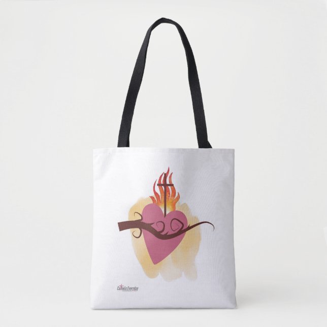 Sacred Heart Sac fourre-tout par Catholic Everyday (Devant)