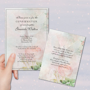 Sacrement de confirmation Invitation de prière flo