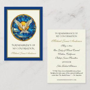 Sacrement Saint-Esprit Confirmation Carte Sainte —