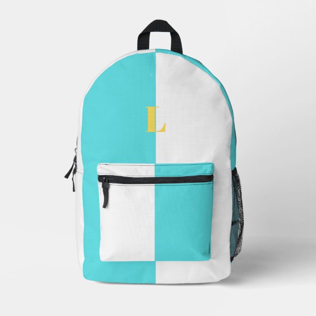 Sacs à dos bleus et blancs au nom personnalisé min (Recto)